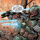 Jaster Mereel and his True Mandalorians ambushed by Death Watch in the pages of Jango Fett: Open Seasons #2.
